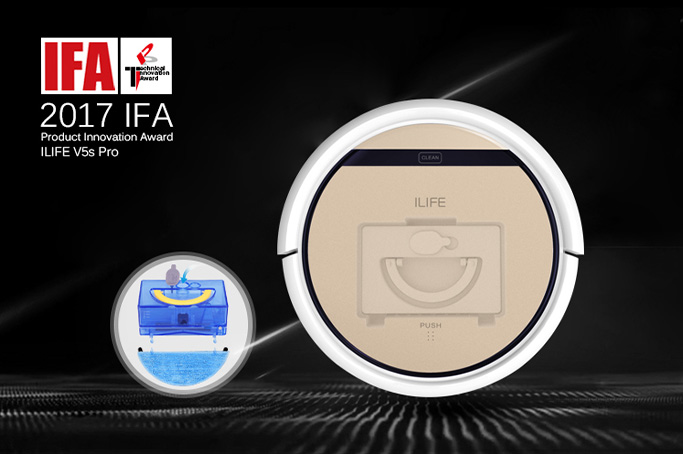 ILIFE Robot Vaccum Cleaner Shines with 2017 IFA Product Technical Innovation Award,Refresh your life