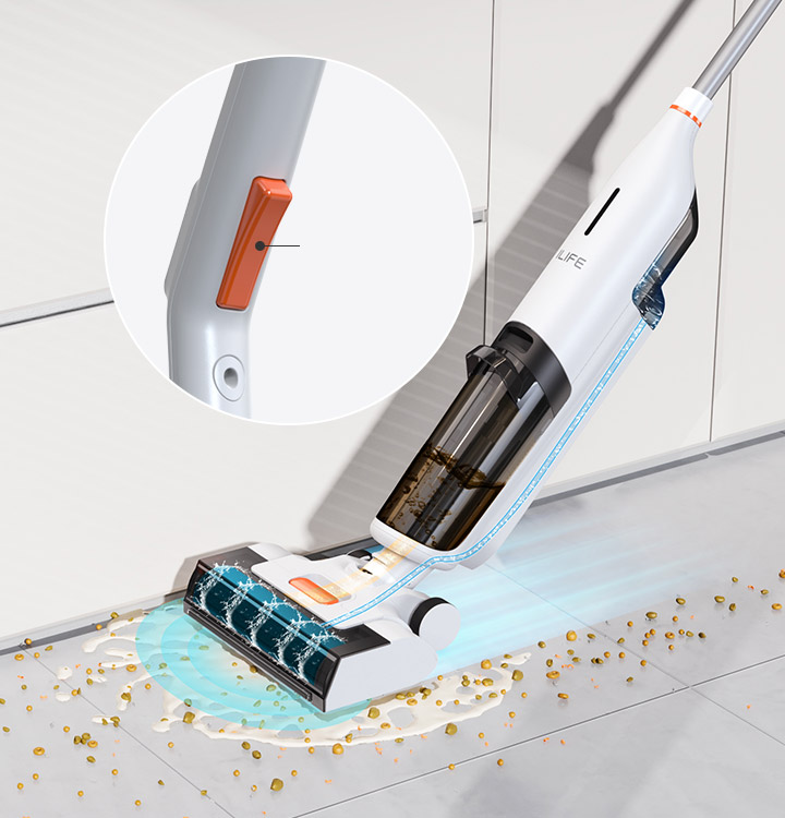 ILIFE W90 Cordless Wet Dry Vacuum Cleaner, All in One Vacuum Mop Hardwood  Floor Cleaner, Lightweight One-Step Cleaning for Hard Floors and